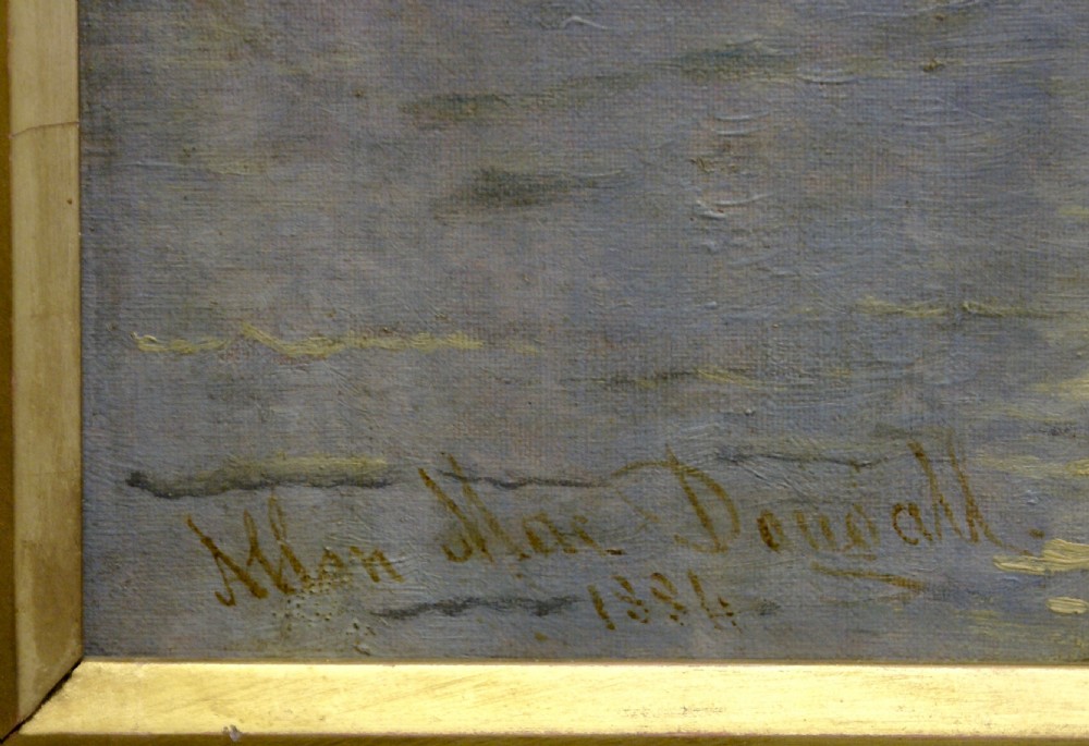 A very large painting of Conway castle View III
