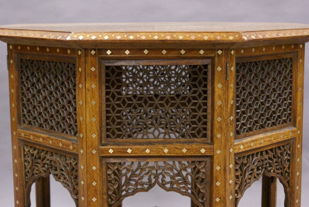 Superb Anglo Indian inlaid table View V