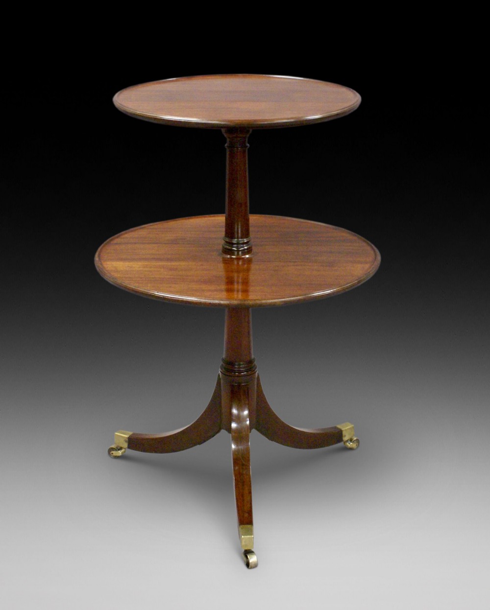 George III folding 2 tier dumb waiter