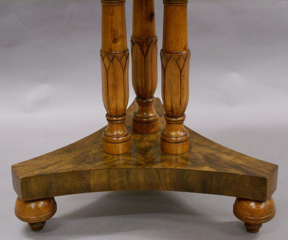A Maltese olive wood drum table View V