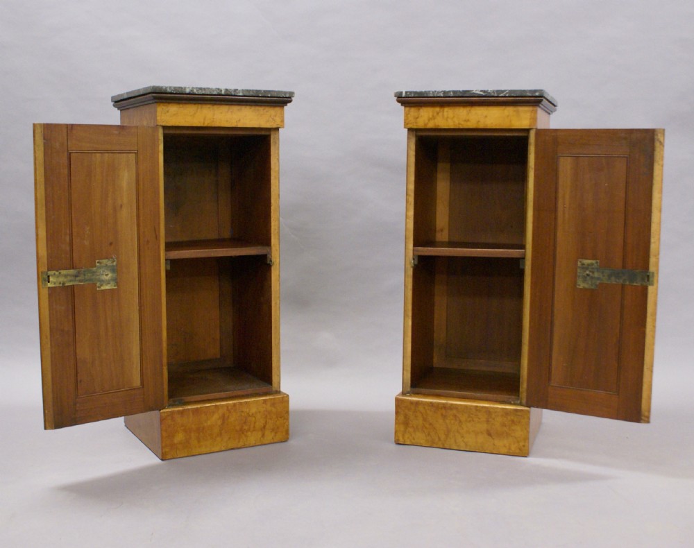 A pair of Birds-eye maple cabinets View VI