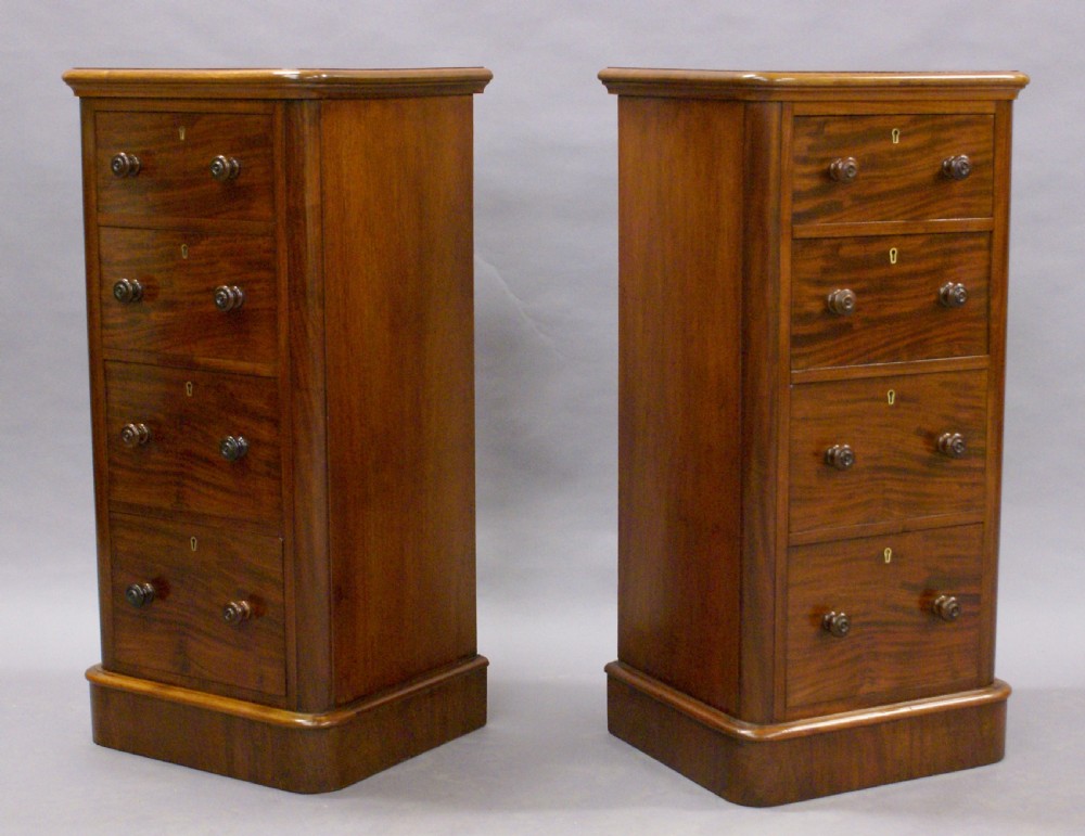 A Pair of Victorian bedside chests View III