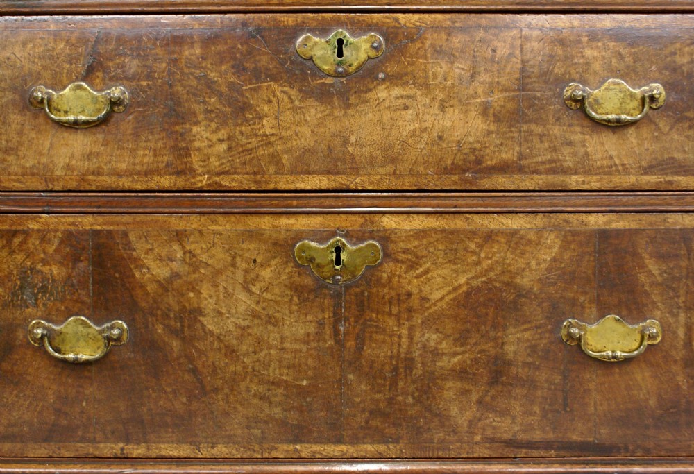 A walnut chest of exceptional colour and originality View V