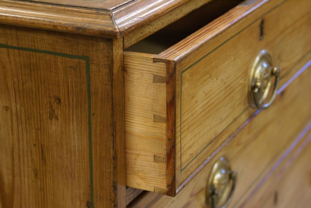 A Georgian pine chest of drawers View VI