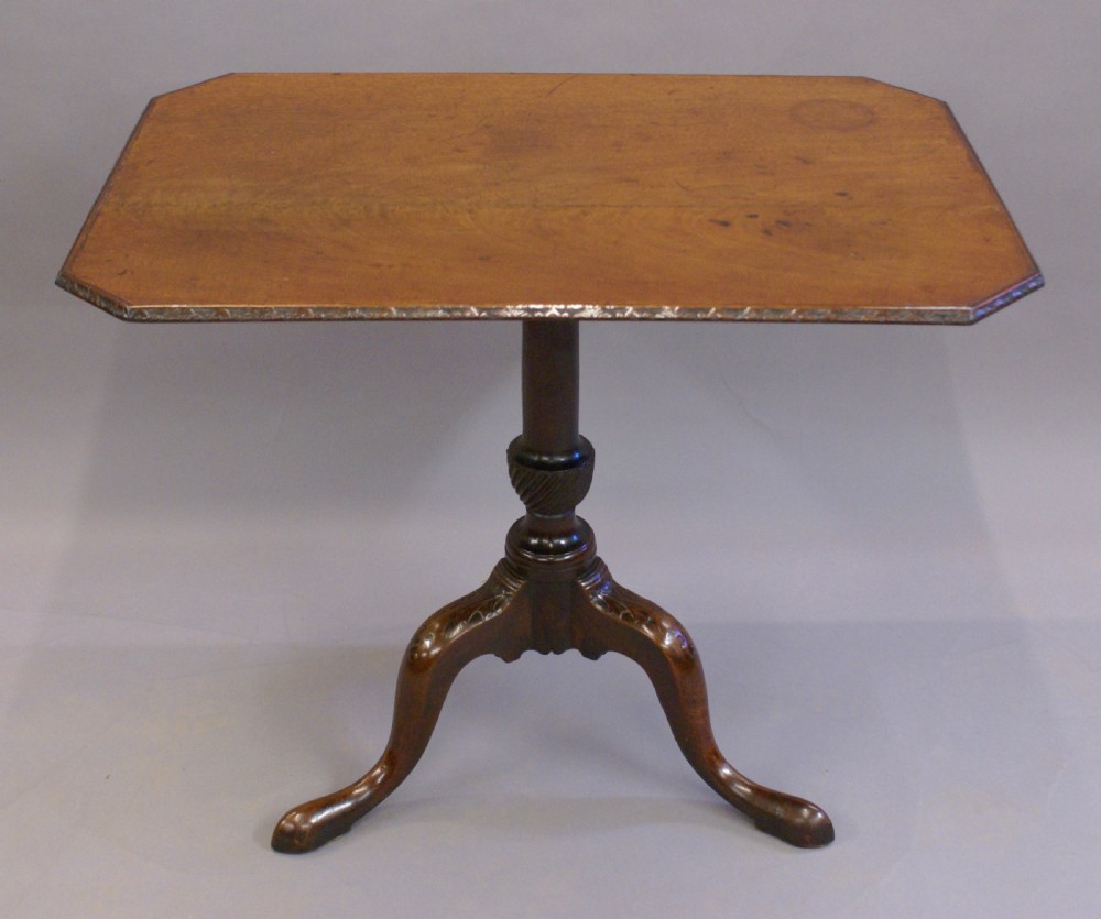 An 18th century carved tripod table View IV