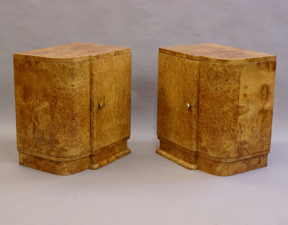 A fine pair of Art Deco bedside cabinets View III