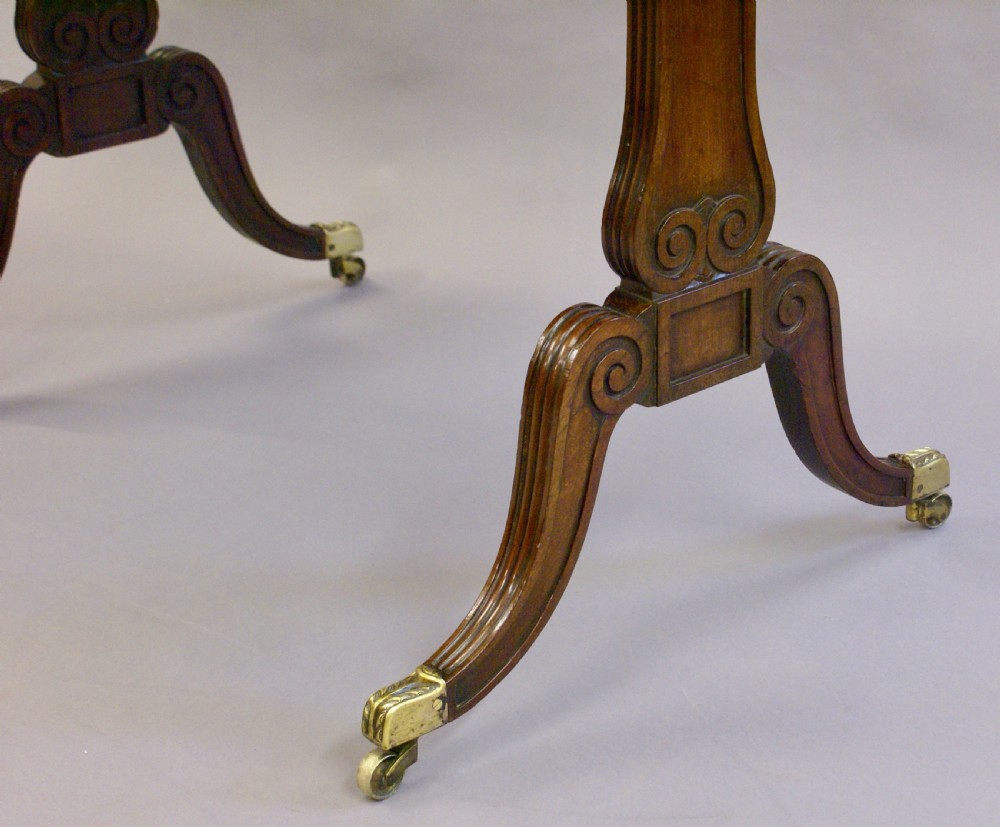 Regency mahogany stretcher table View IV