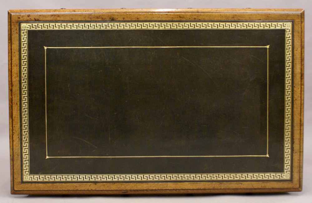 Regency oak writing table View II