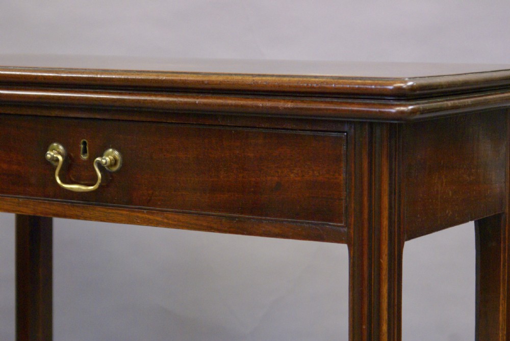 A George III Cuban mahogany tea table  View V