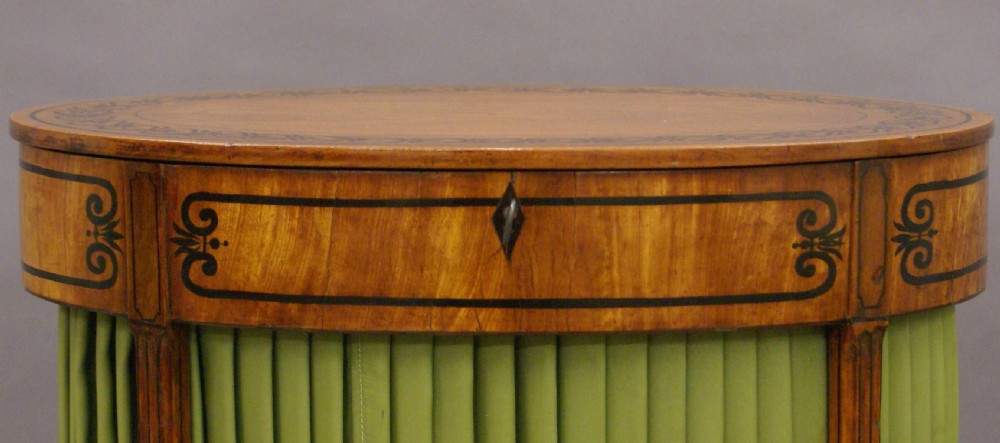 A fine Regency satinwood work table View VI