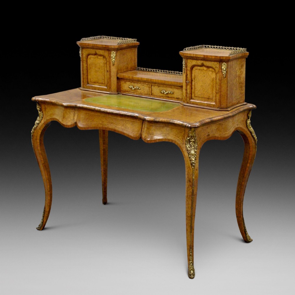 Victorian burr walnut bonheur du jour