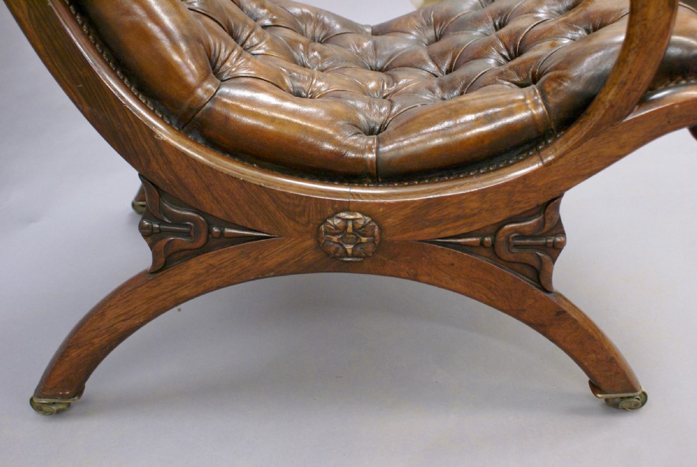 A superior quality William IV rosewood arm chair View III
