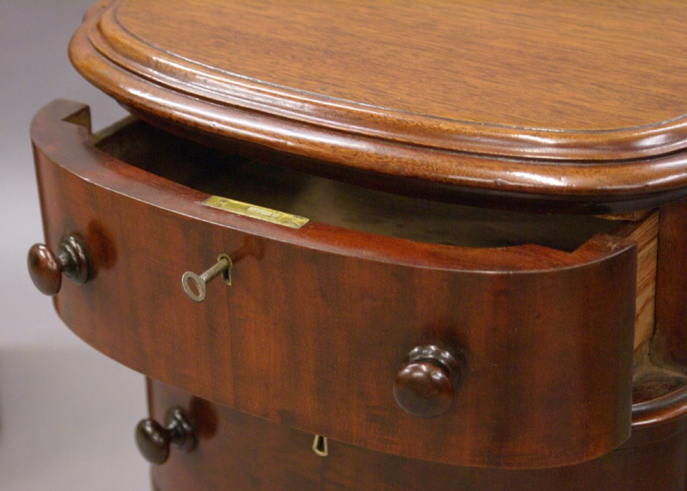 A pair of 19th C bedside chests View IV