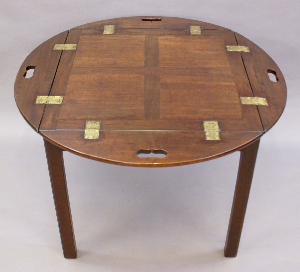 19th C mahogany butlers tray View IV