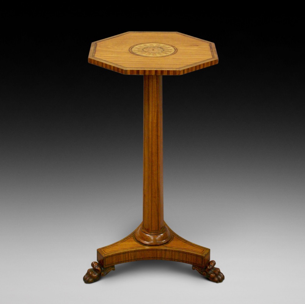 19th Century George IV Period Satinwood and Inlaid Occasional Table