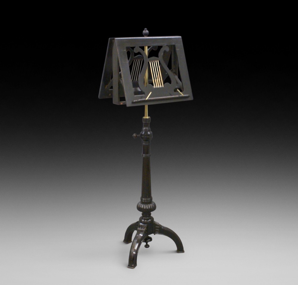 A fine Aesthetic Movement duet stand