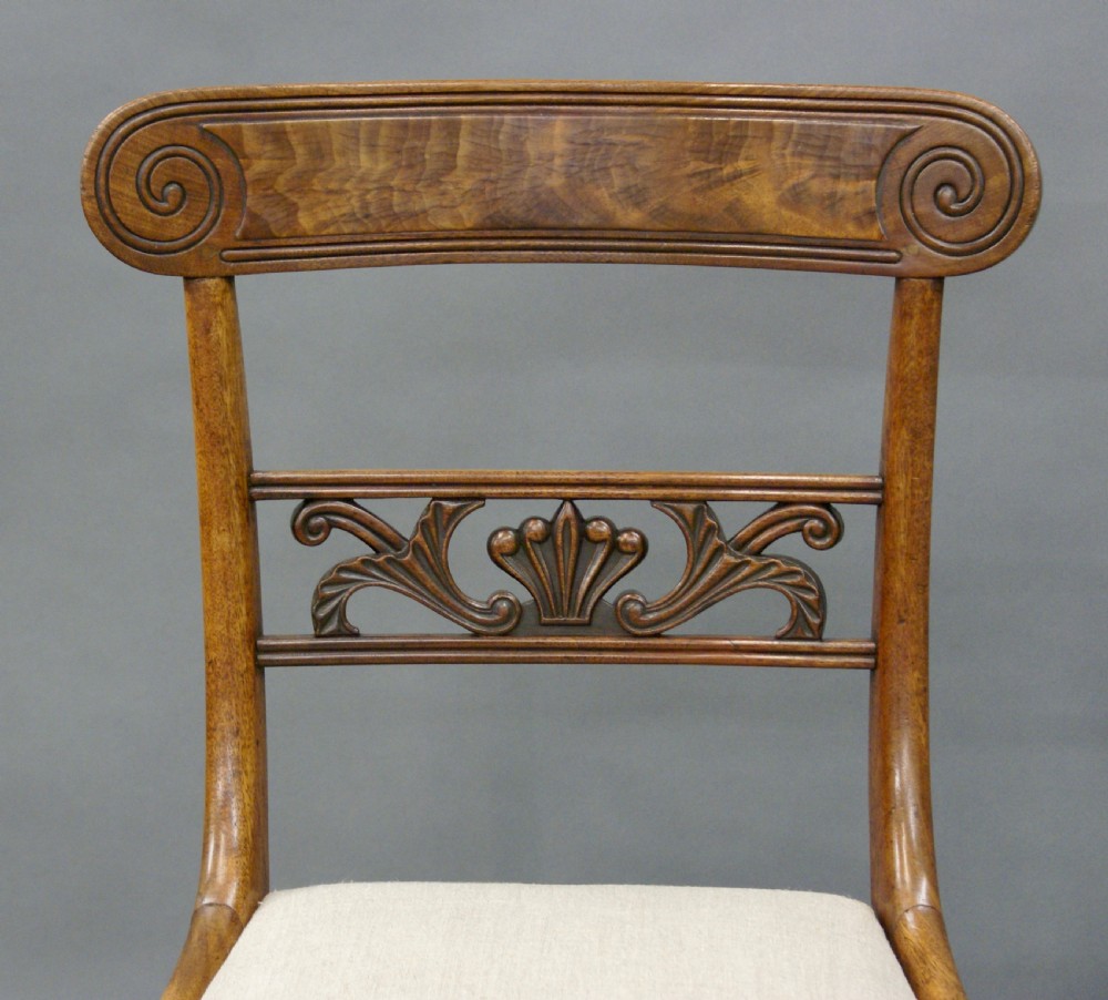 A fine set of 8, Scottish Regency dining chairs View VI