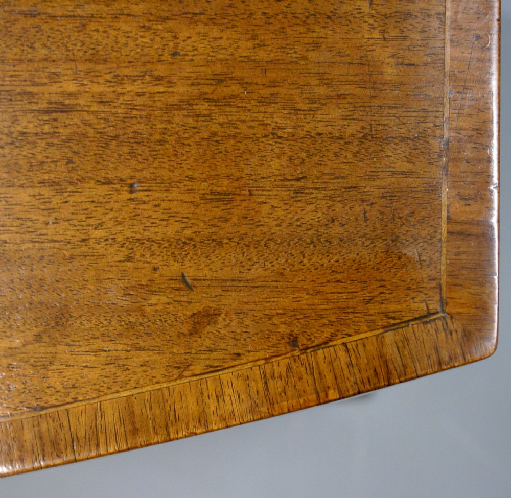 A George III mahogany bow-fronted chest of drawers View V