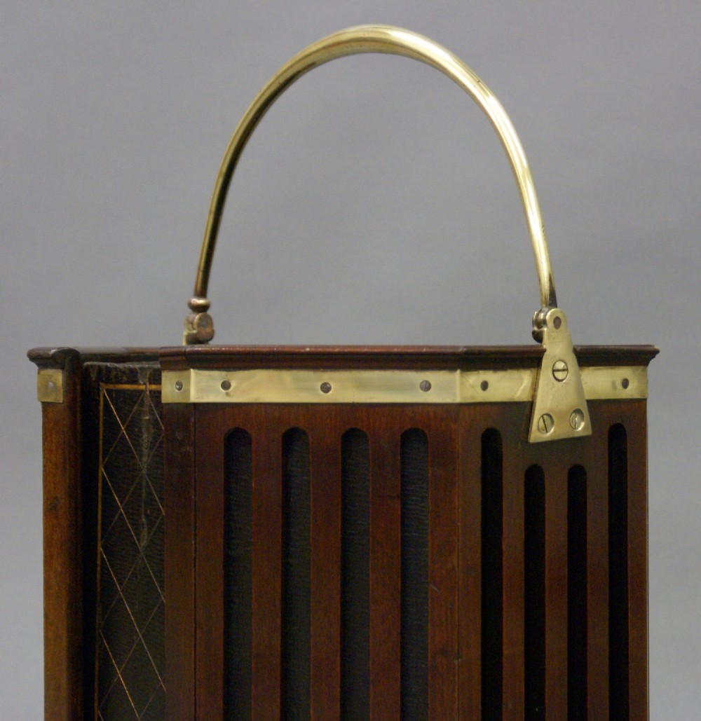 A George III mahogany slated bucket View IV