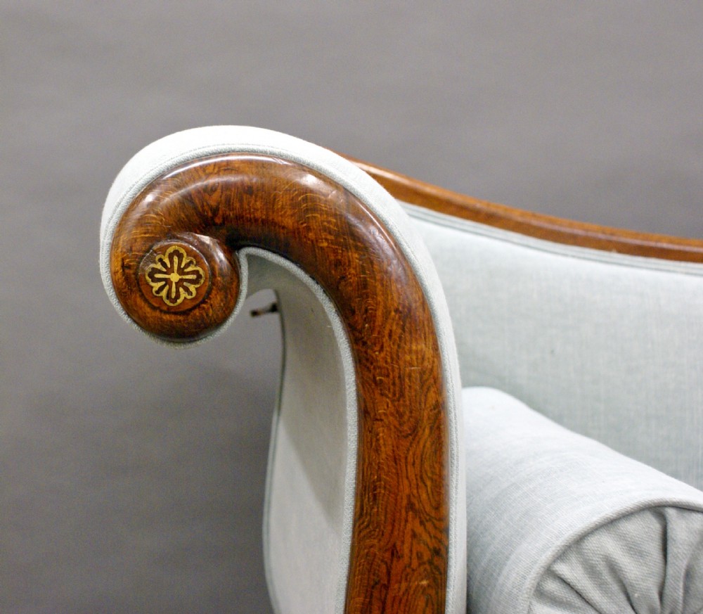A Regency period, brass inlaid sofa View IV