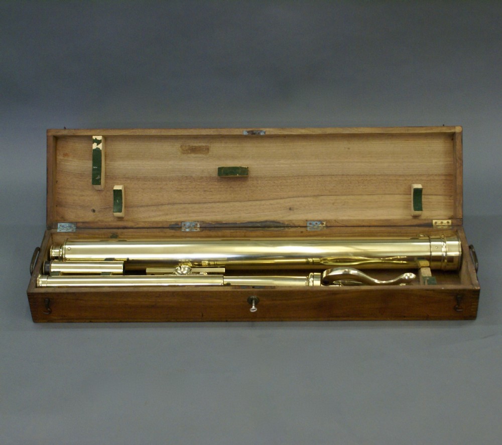 19th century Library table telescope View II