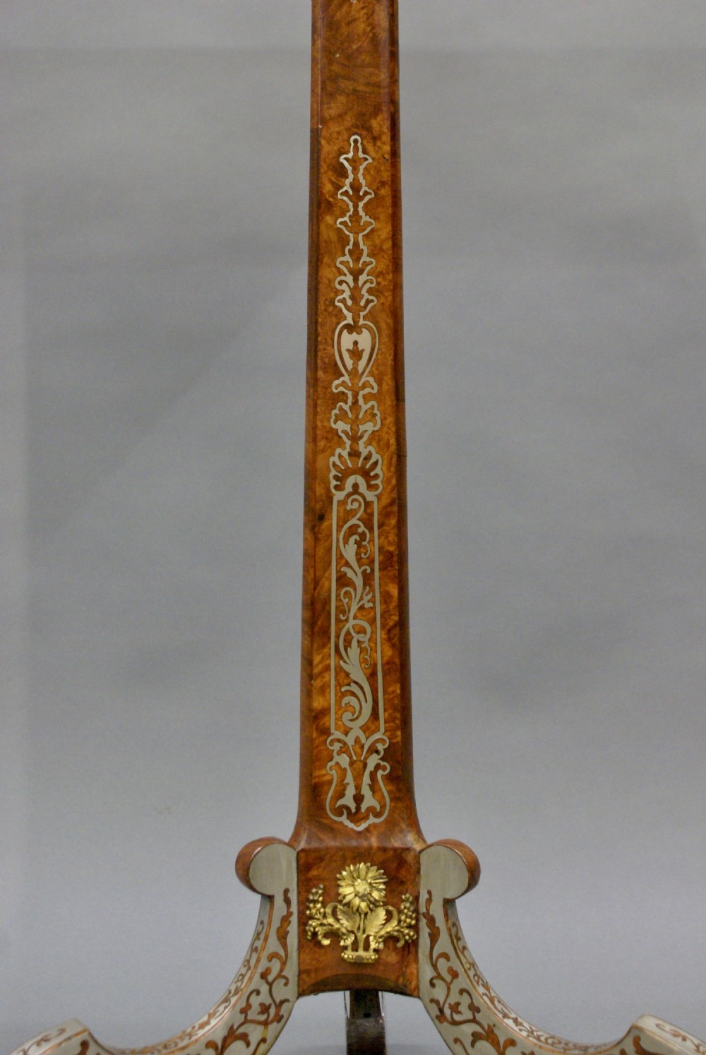 A superb Boulle-work tripod table View V