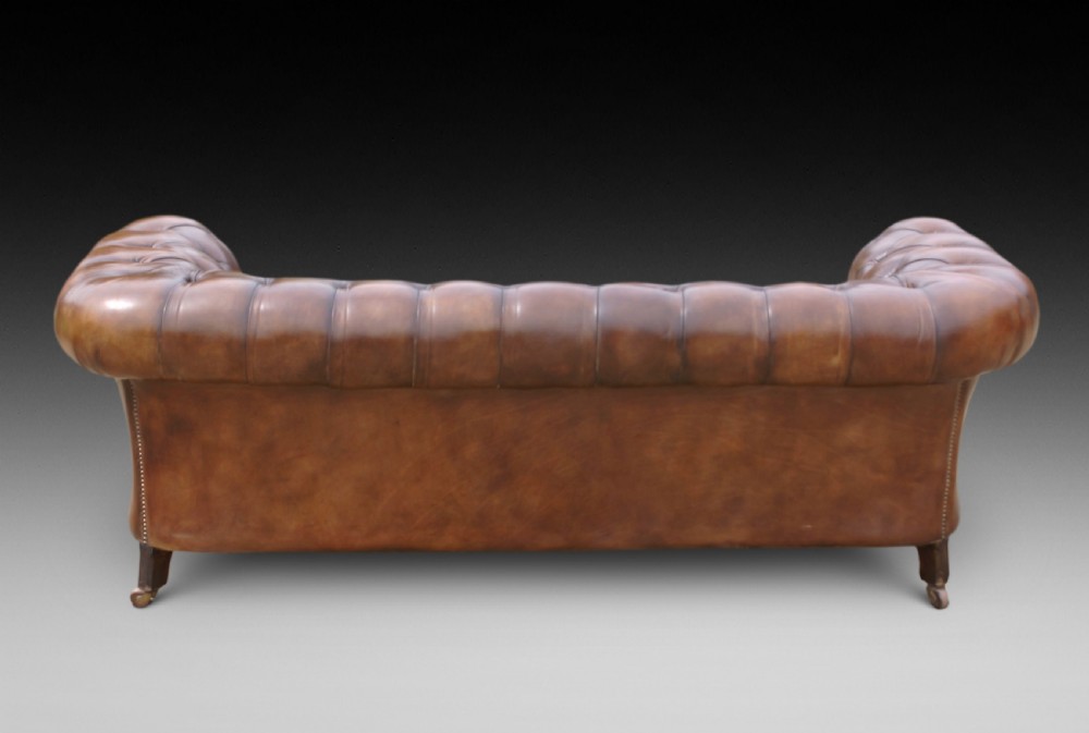 A superb Victorian leather Chesterfield View IV