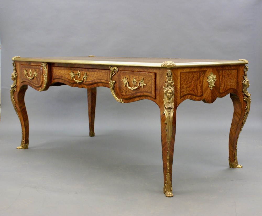 An impressive French bureau plat, writing table View III