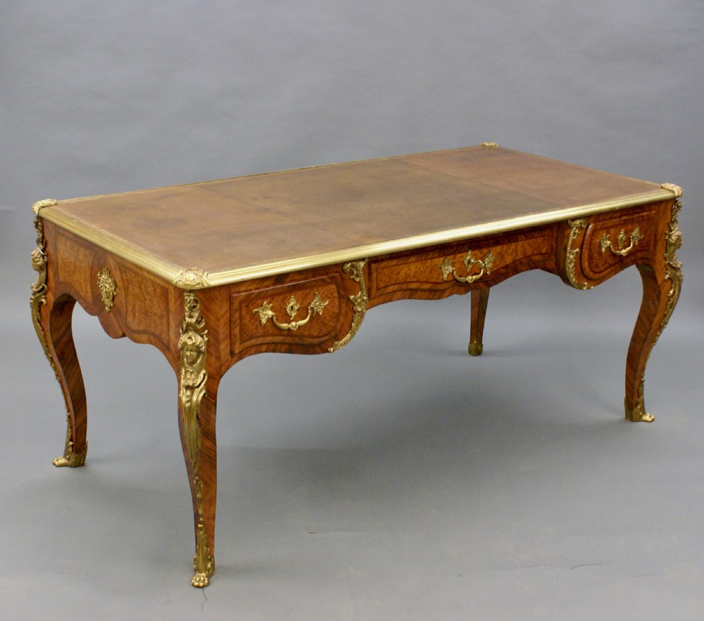 An impressive French bureau plat, writing table View V