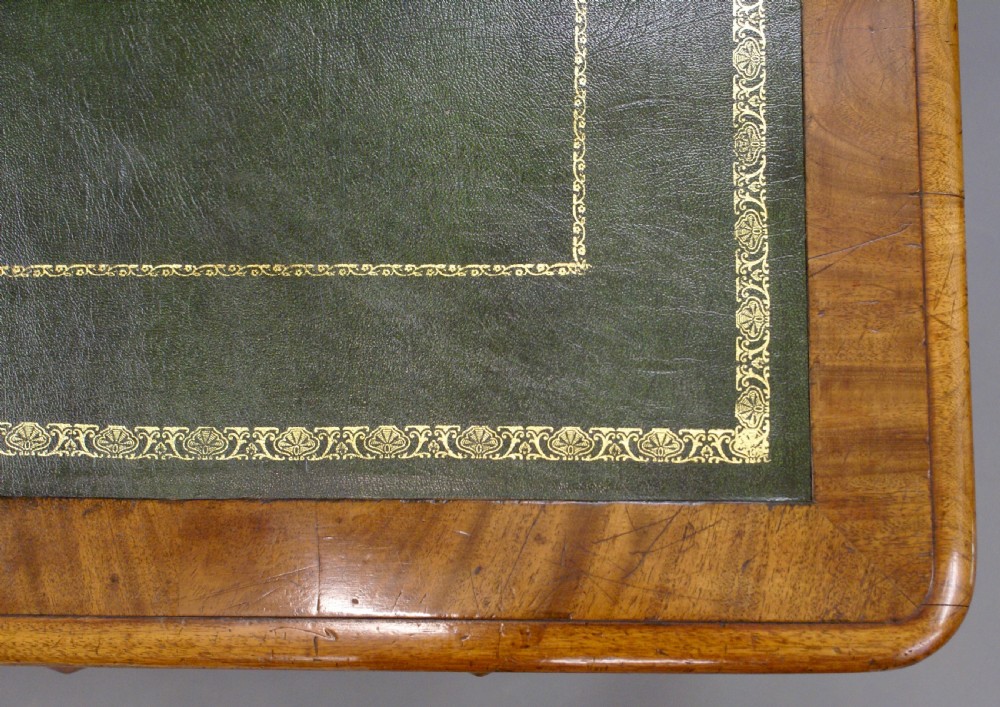 A mid-19th C mahogany, partners writing table View IV