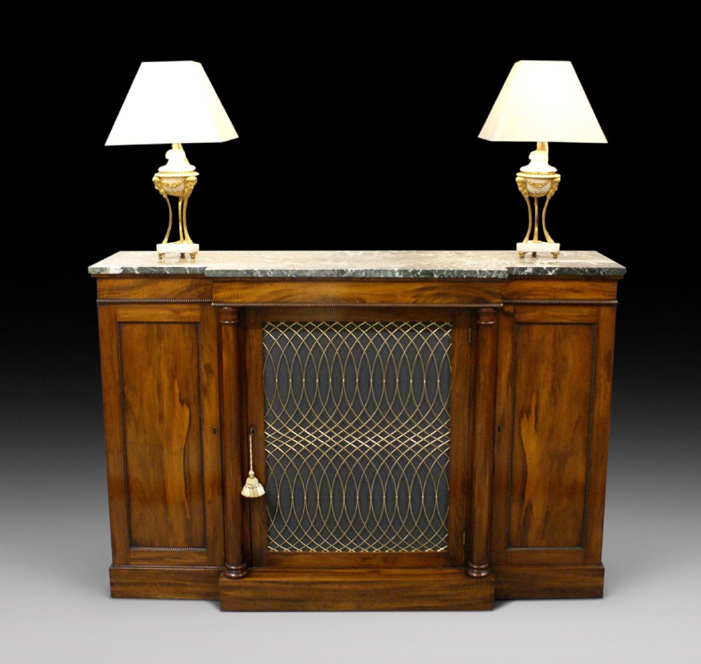 A William IV goncalo alves break front cabinet View II