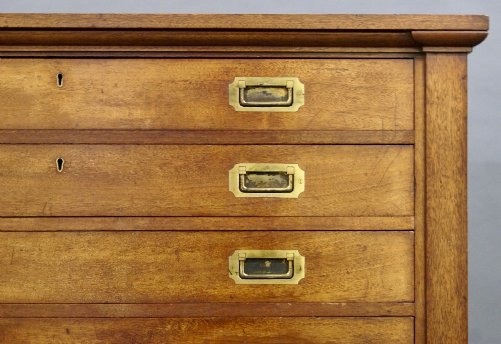 A mahogany mid 19th Century plans chest View III