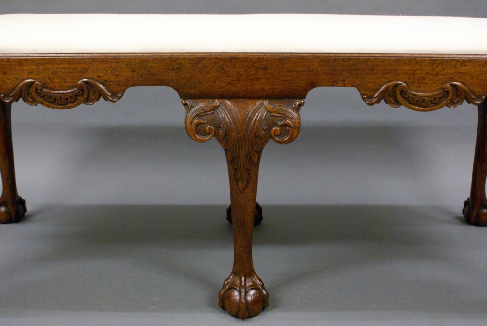 A late 19thC George II style stool View III