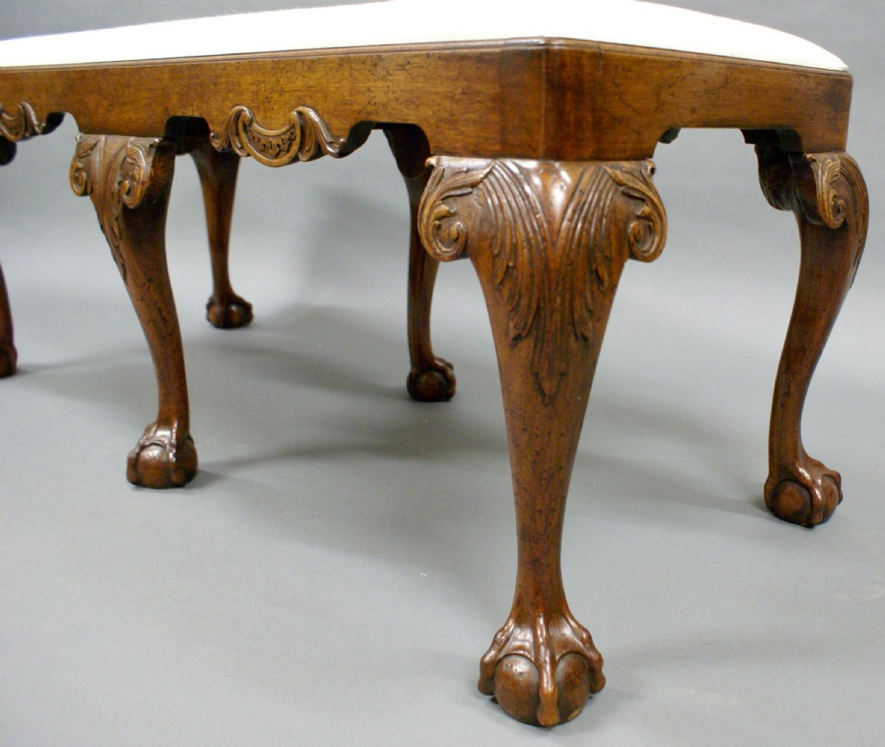 A late 19thC George II style stool View IV