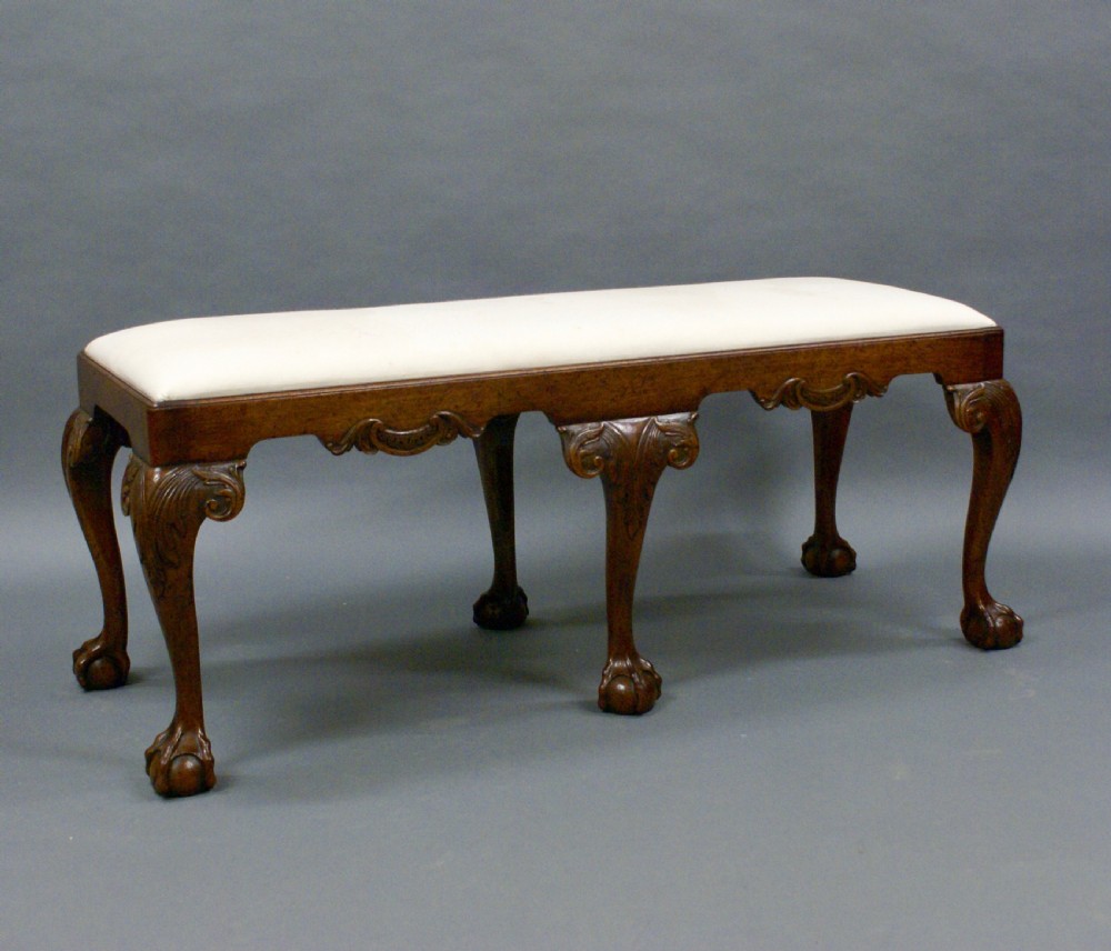 A late 19thC George II style stool View VI