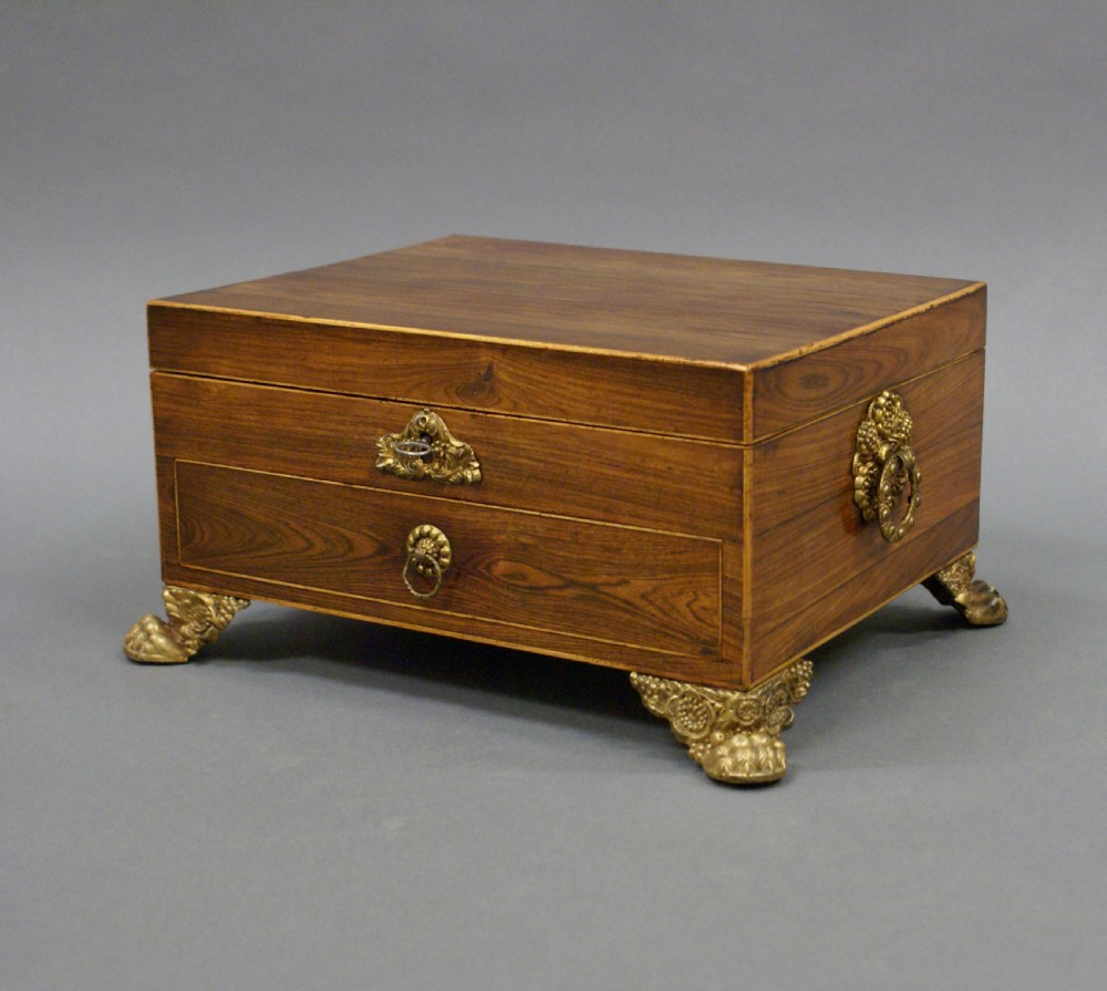 A Regency Kingwood jewellery box View II