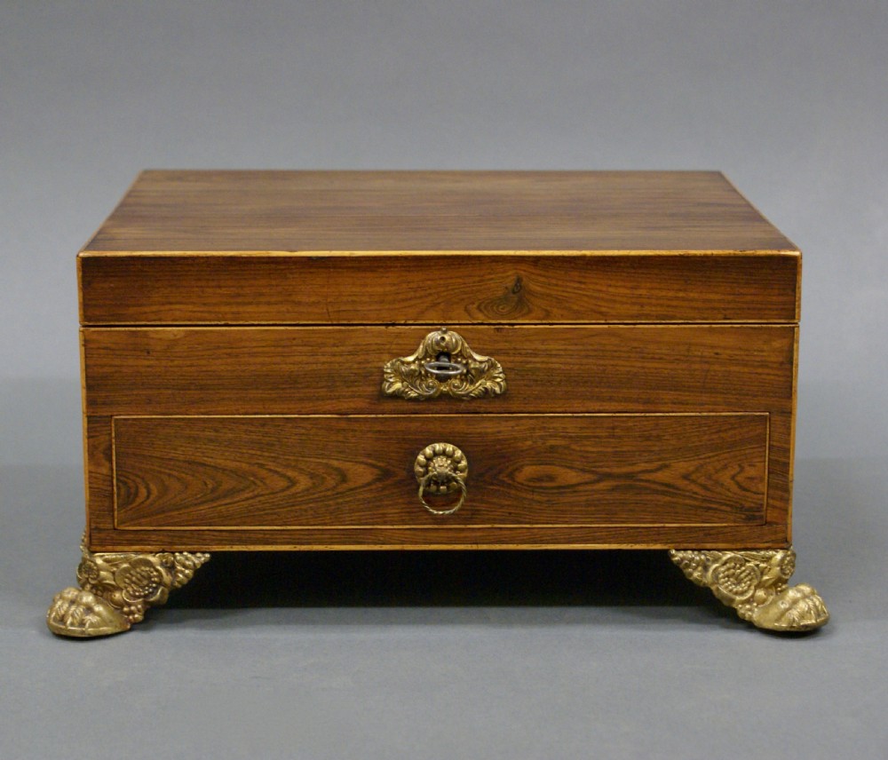 A Regency Kingwood jewellery box View III