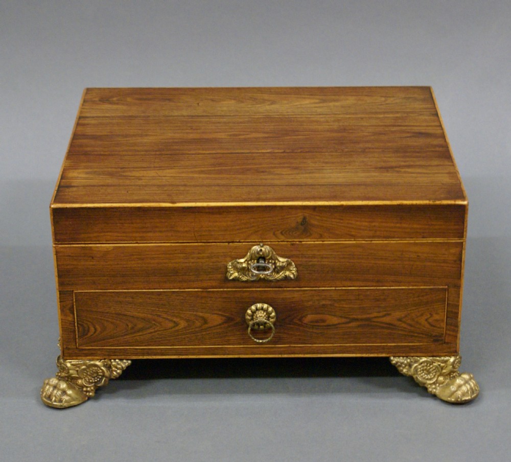 A Regency Kingwood jewellery box View V