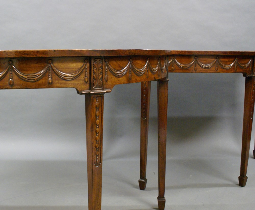 A fine pair of Adam period console tables View VI
