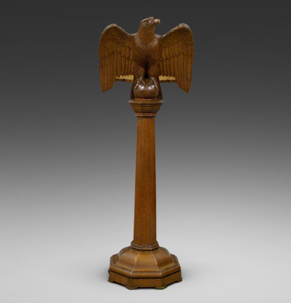 A superb carved eagle lectern