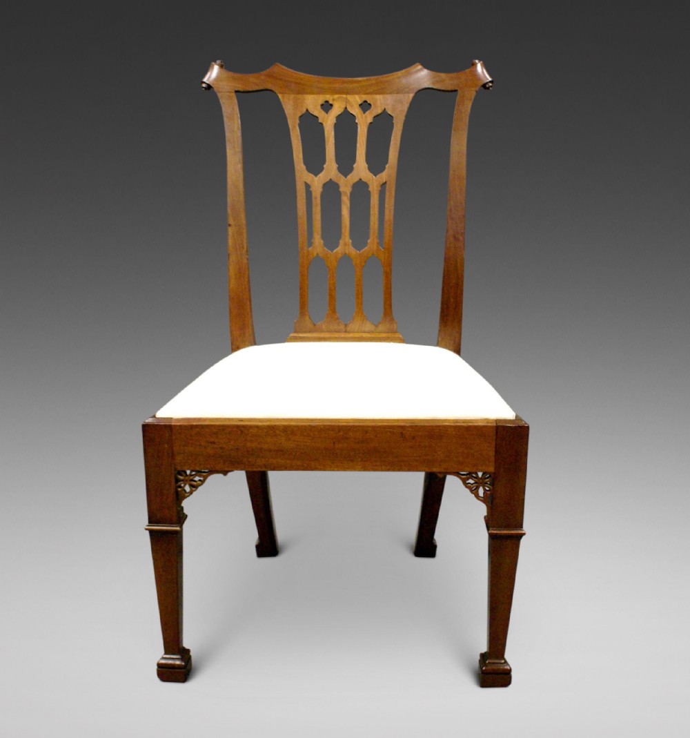 A Chippendale period Cuban mahogany side chair