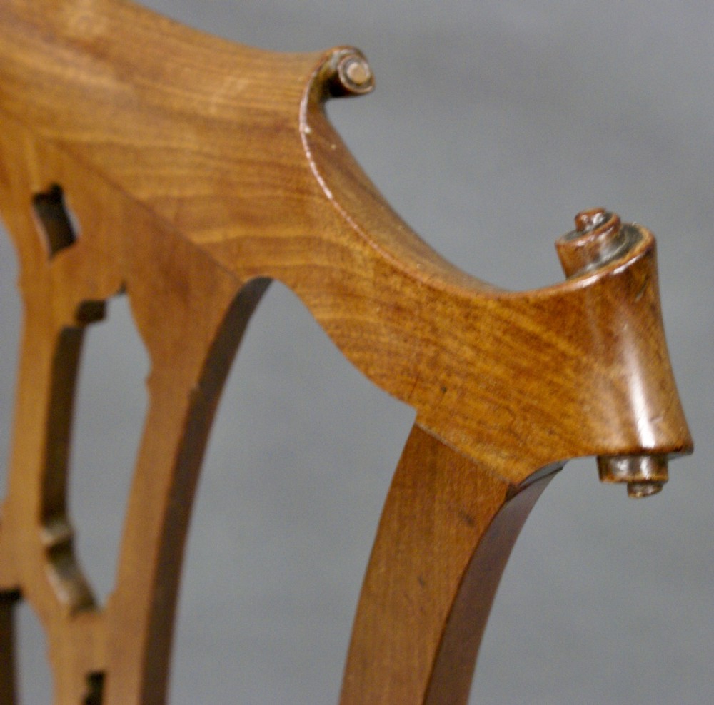 A Chippendale period Cuban mahogany side chair View IV