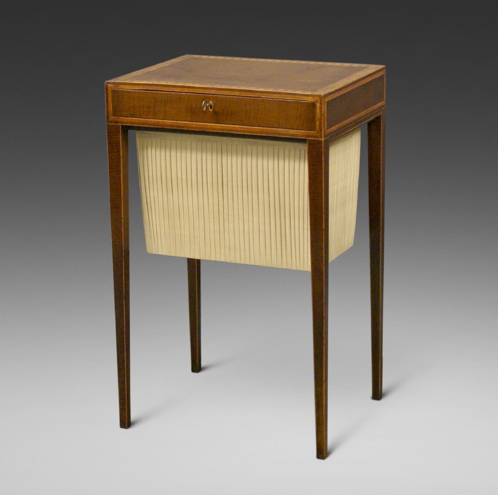 A Sheraton period, harewood work table
