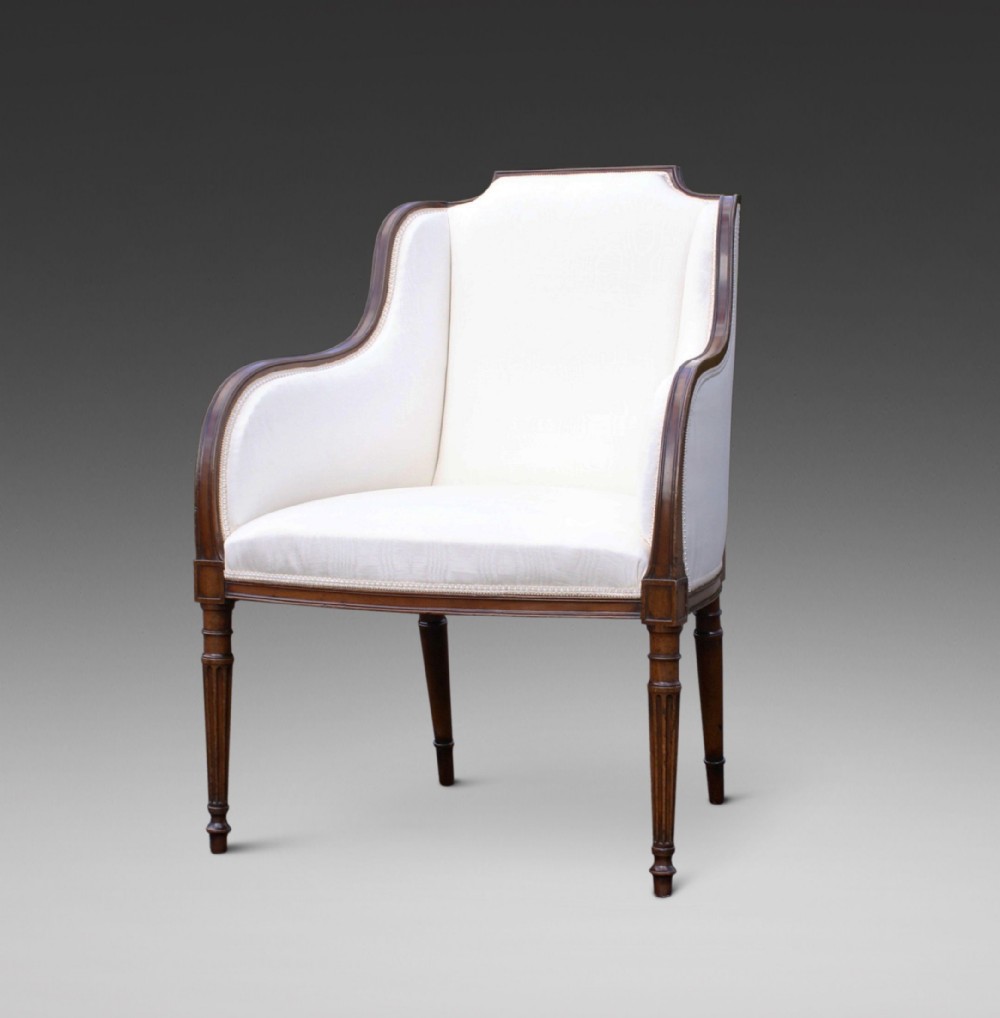 A Hepplewhite period mahogany arm chair