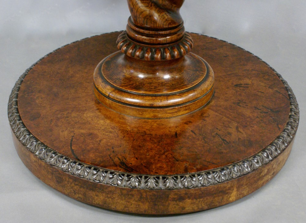 A rare pollard oak & ebony centre table View III