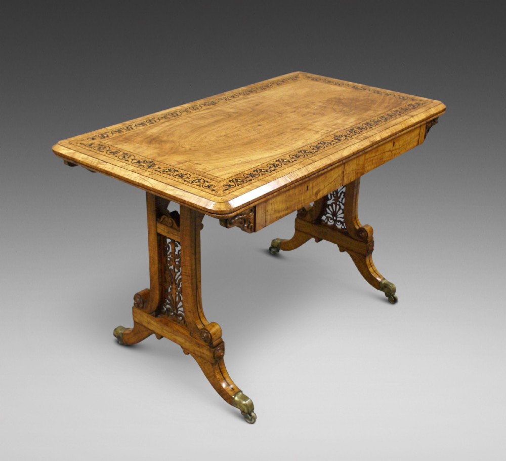 An exceptional Olive wood table attributed to Town & Emanuel View II