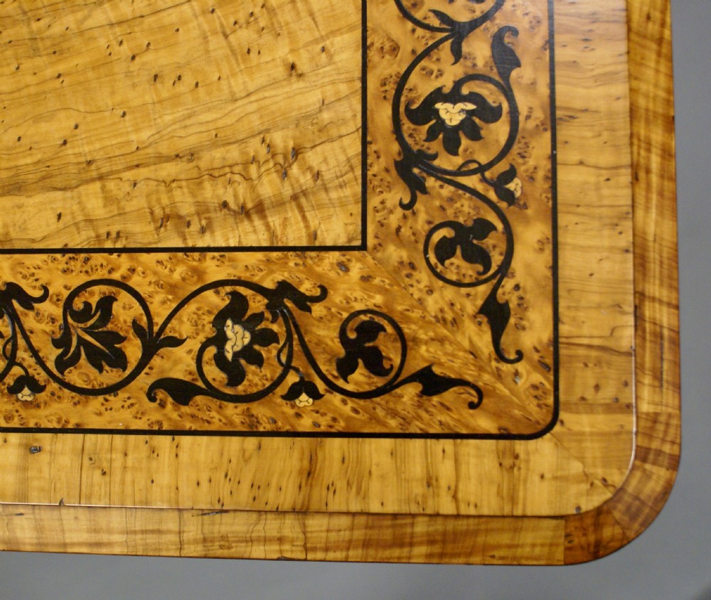 An exceptional Olive wood table attributed to Town & Emanuel View V
