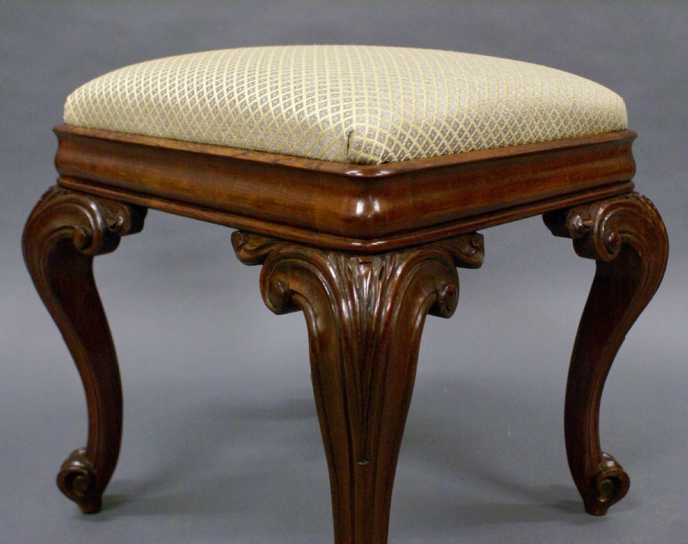 An extravagantly carved rosewood stool View III