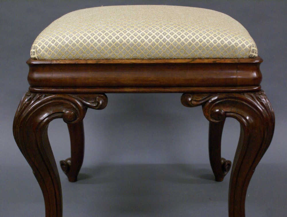 An extravagantly carved rosewood stool View VI