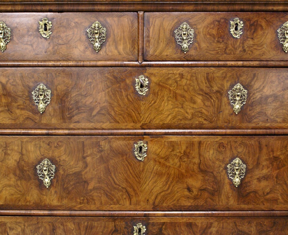 A William & Mary walnut chest of drawers View IV